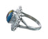 Southwestern Manmade Multicolor Inlay Sterling Silver Ring Size 8 JX130279
